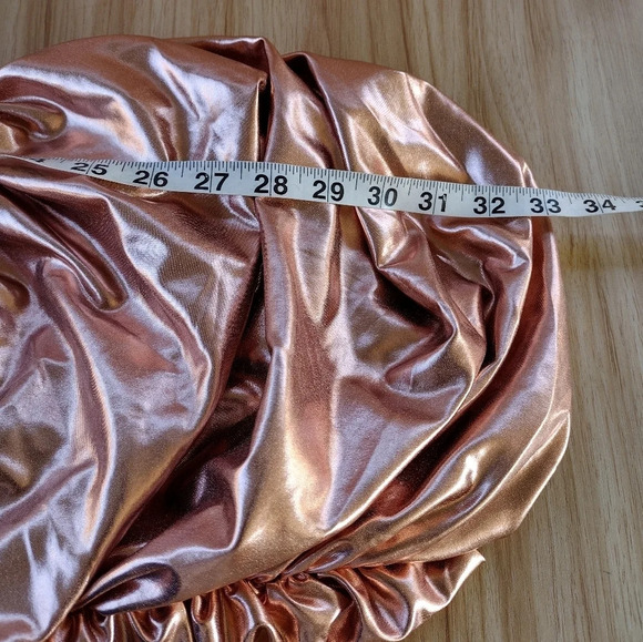 COPY - Oh Polly Dress Ruched Bodycon Mini Dress in Rose Gold - size US 4 - Picture 4 of 10